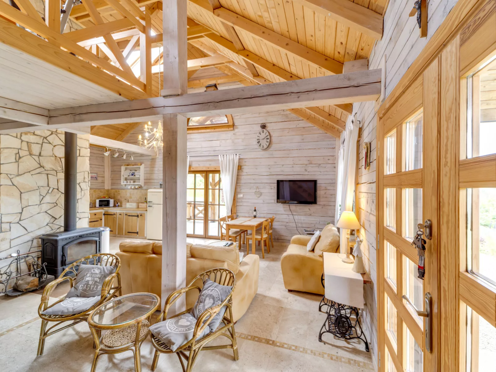 Bieszczady Chata-Binnen