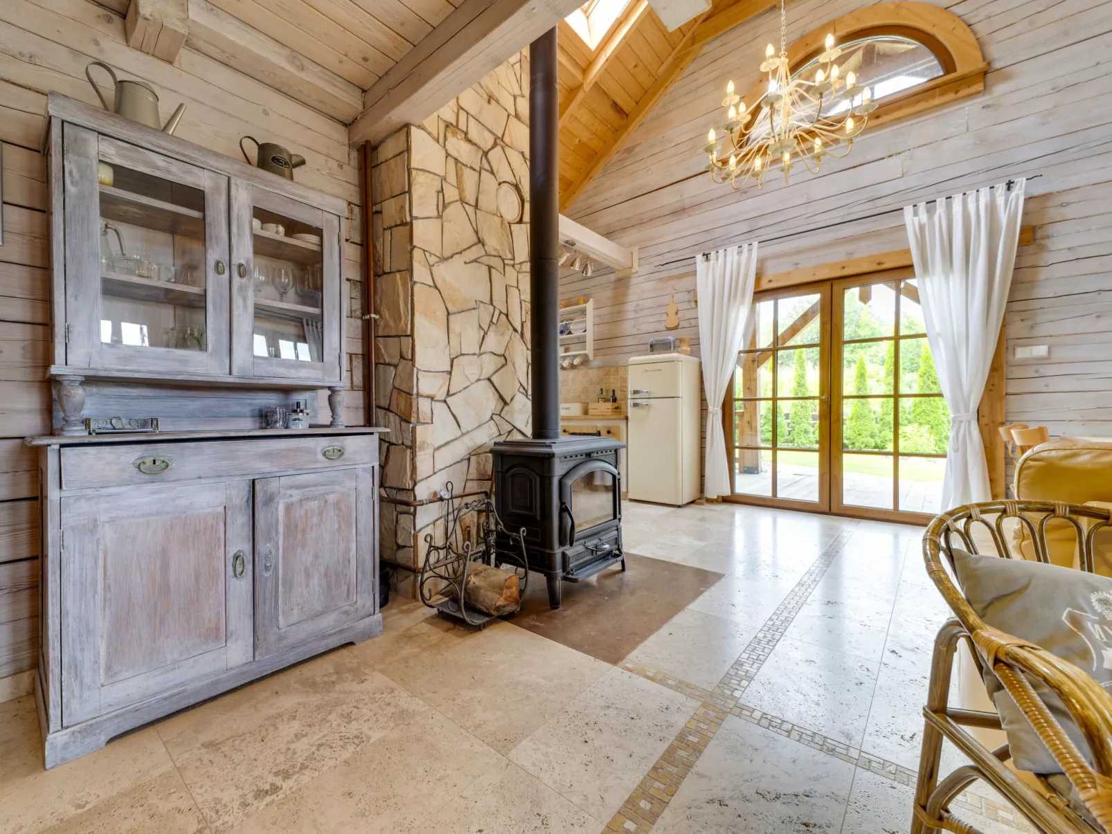 Bieszczady Chata-Binnen