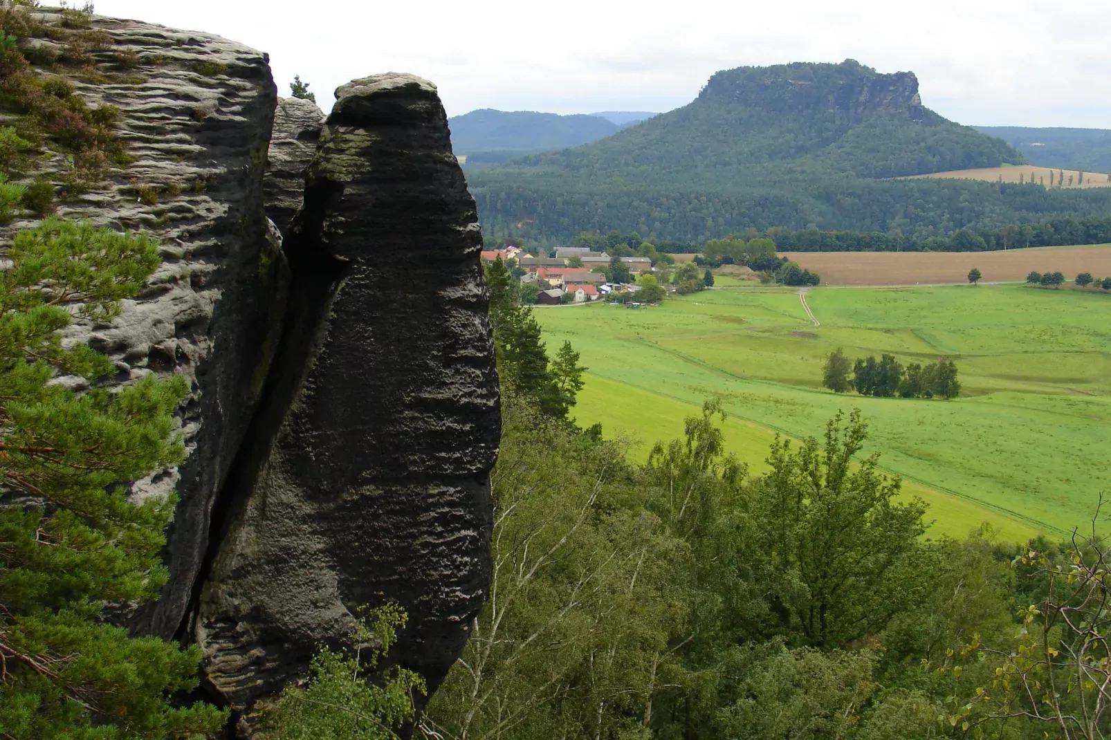 Lilienstein-Gebieden zomer 1km