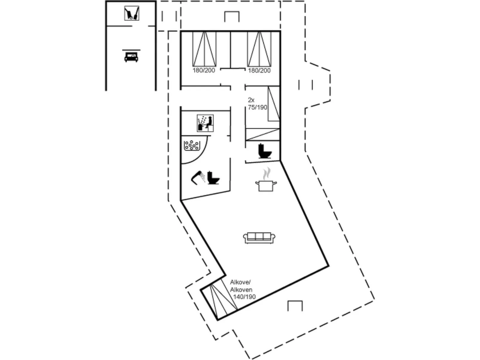 "Hjalmar" - 400m from the sea-Binnen