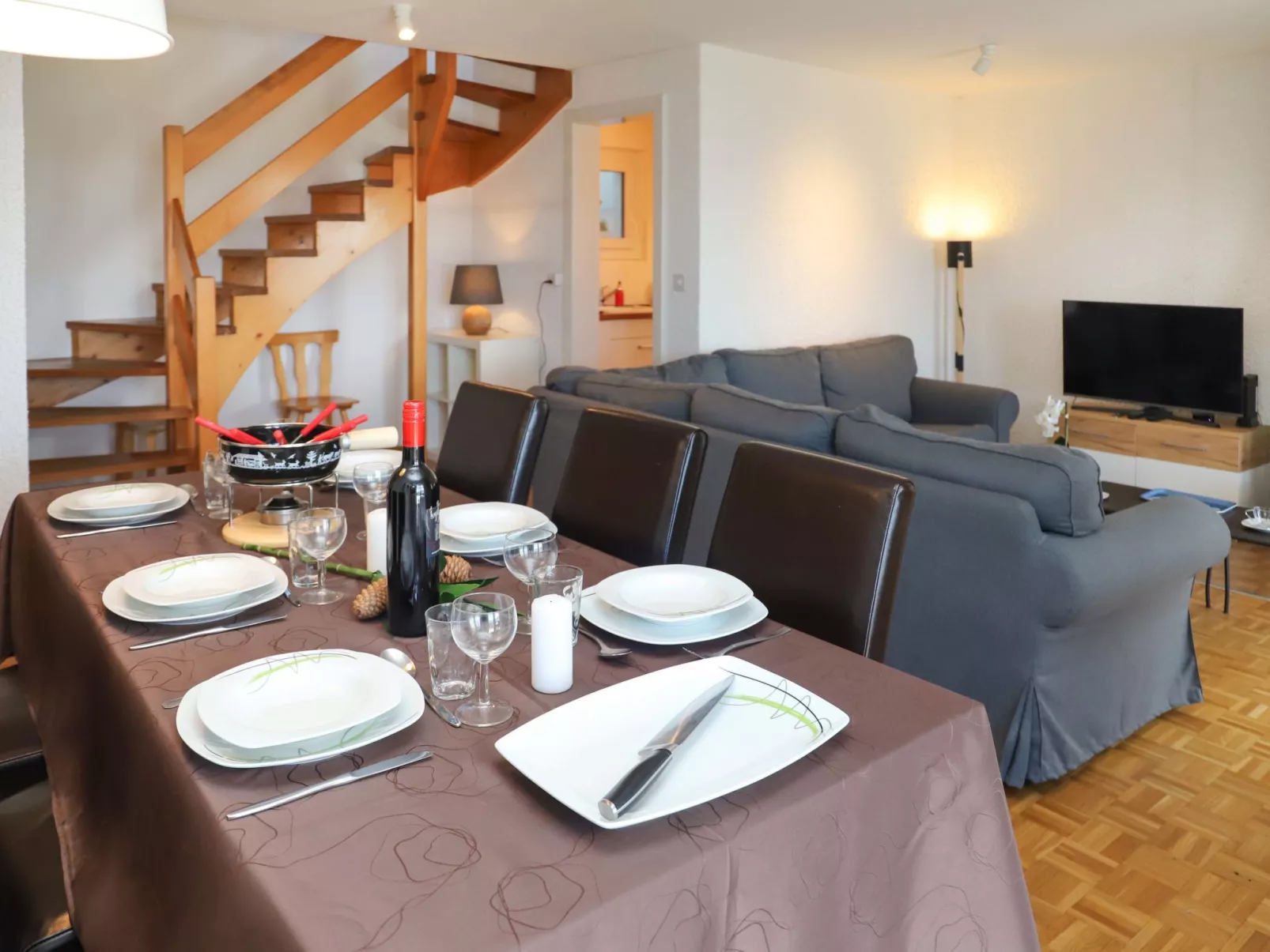 Chalet La Délège-Binnen
