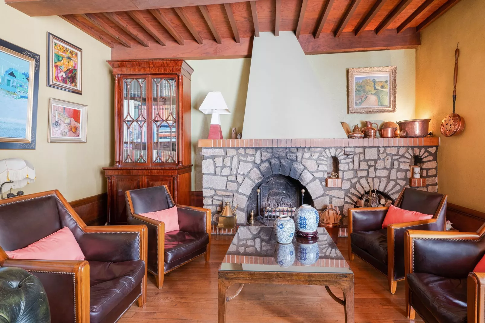 Maison de vacances - Soleymieux-Woonkamer