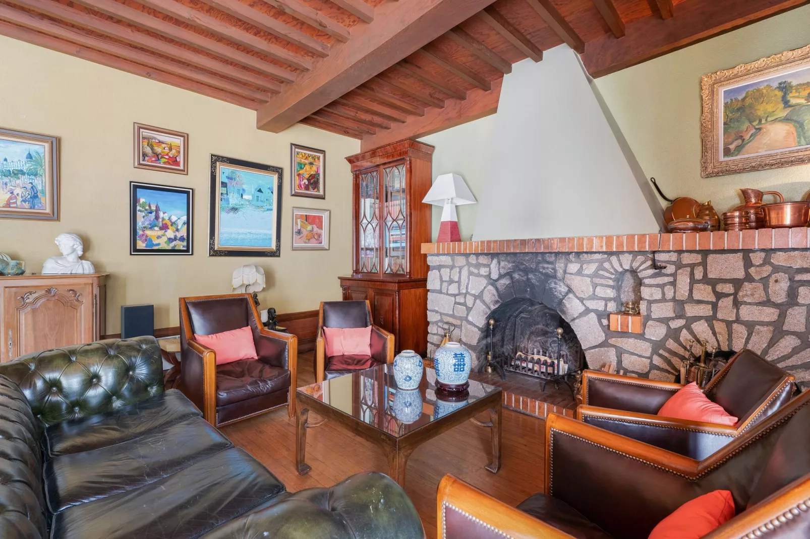 Maison de vacances - Soleymieux-Woonkamer