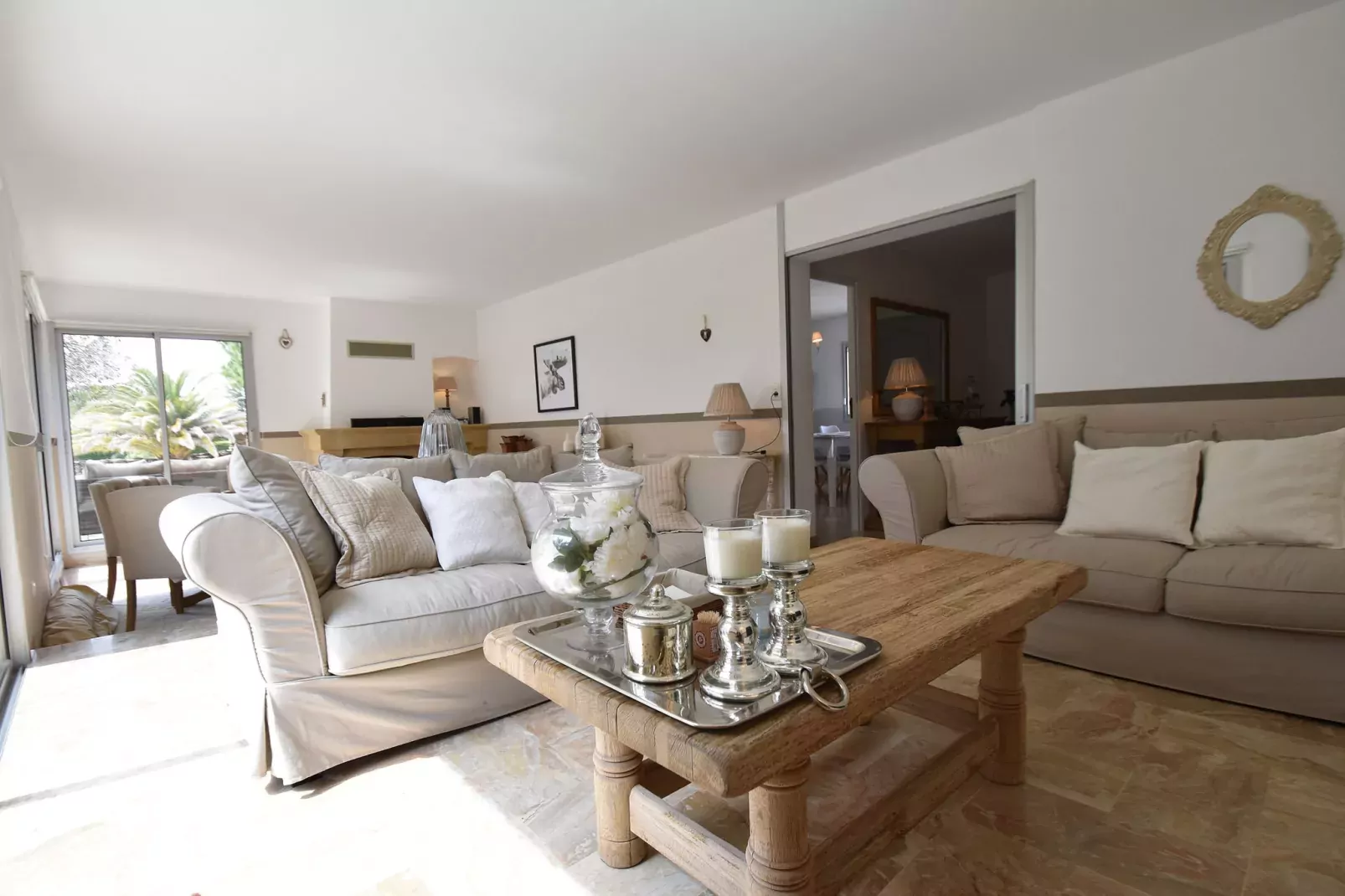 Stijlvolle villa in Zuid-Frankrijk met privézwembad-Woonkamer