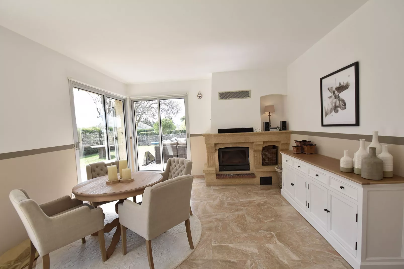 Stijlvolle villa in Zuid-Frankrijk met privézwembad-Woonkamer