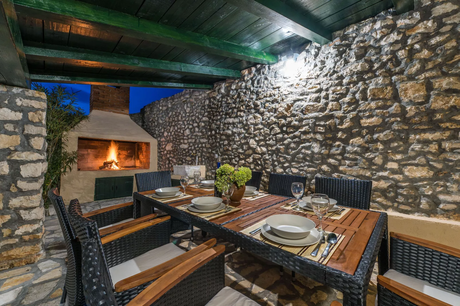 Dalmatian house Sukosan-Terrasbalkon