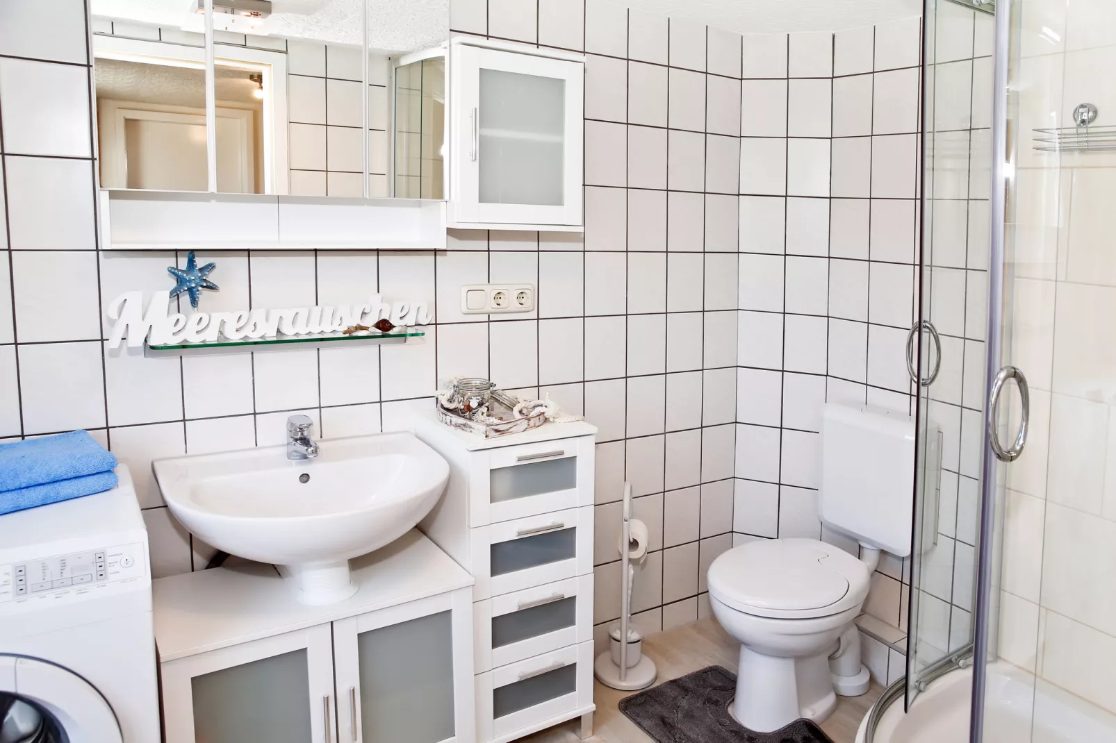 Strandnaher Familienurlaub-Badkamer