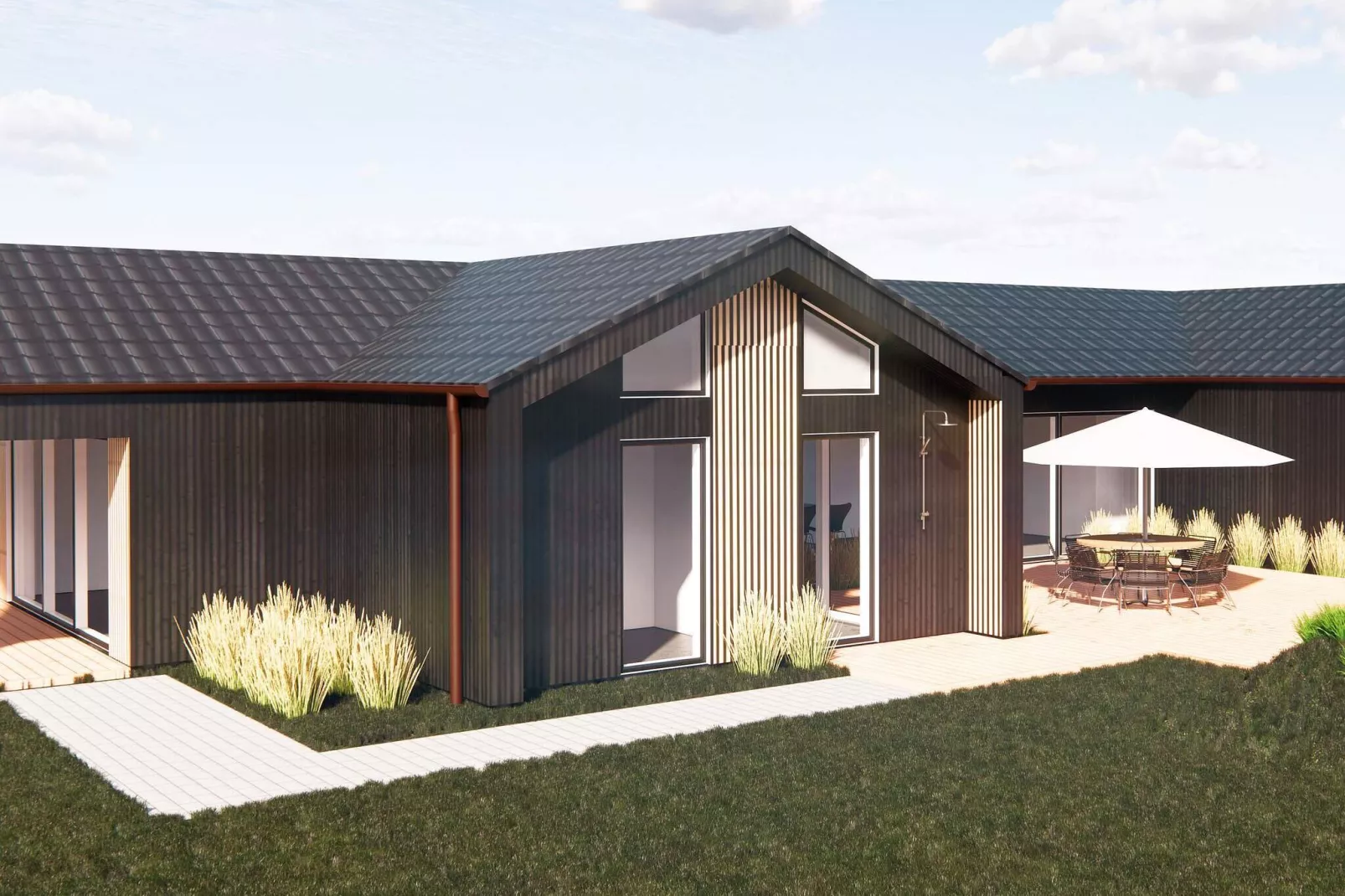 5 sterren vakantie huis in Børkop-By Traum-Buitenlucht