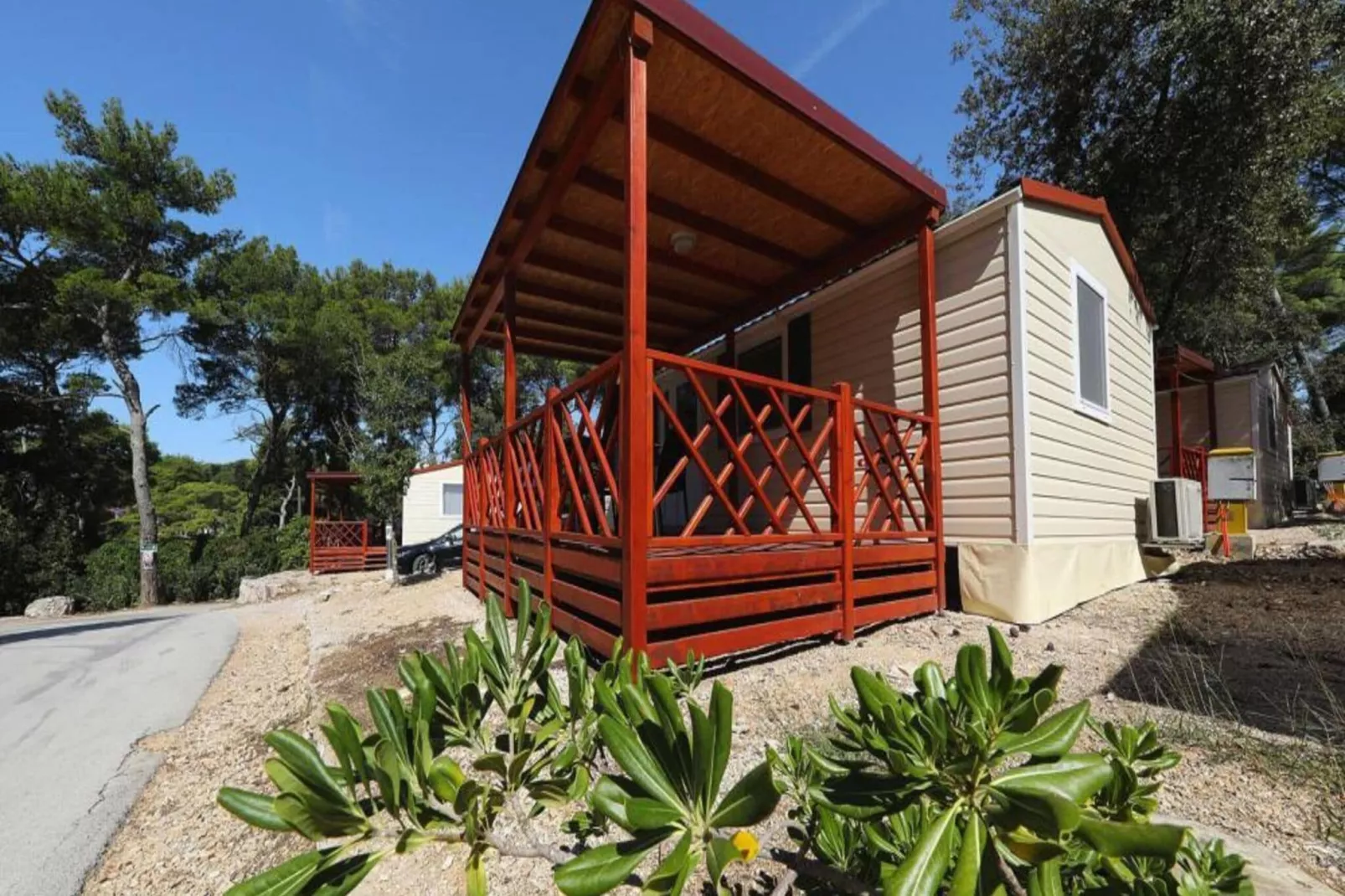 Mobile Homes in Camping Park Soline - Biograd - Type Dalmatia Plus-Buitenkant zomer