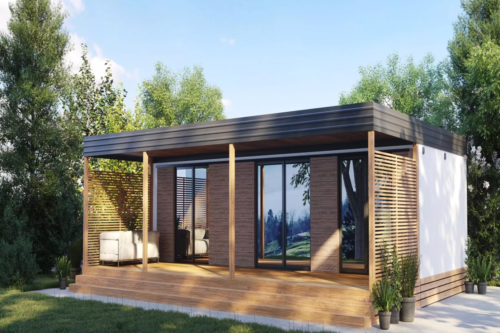 Mobile Homes in Camping Park Soline - Biograd - Type Glamping Family Deluxe-Buitenkant zomer
