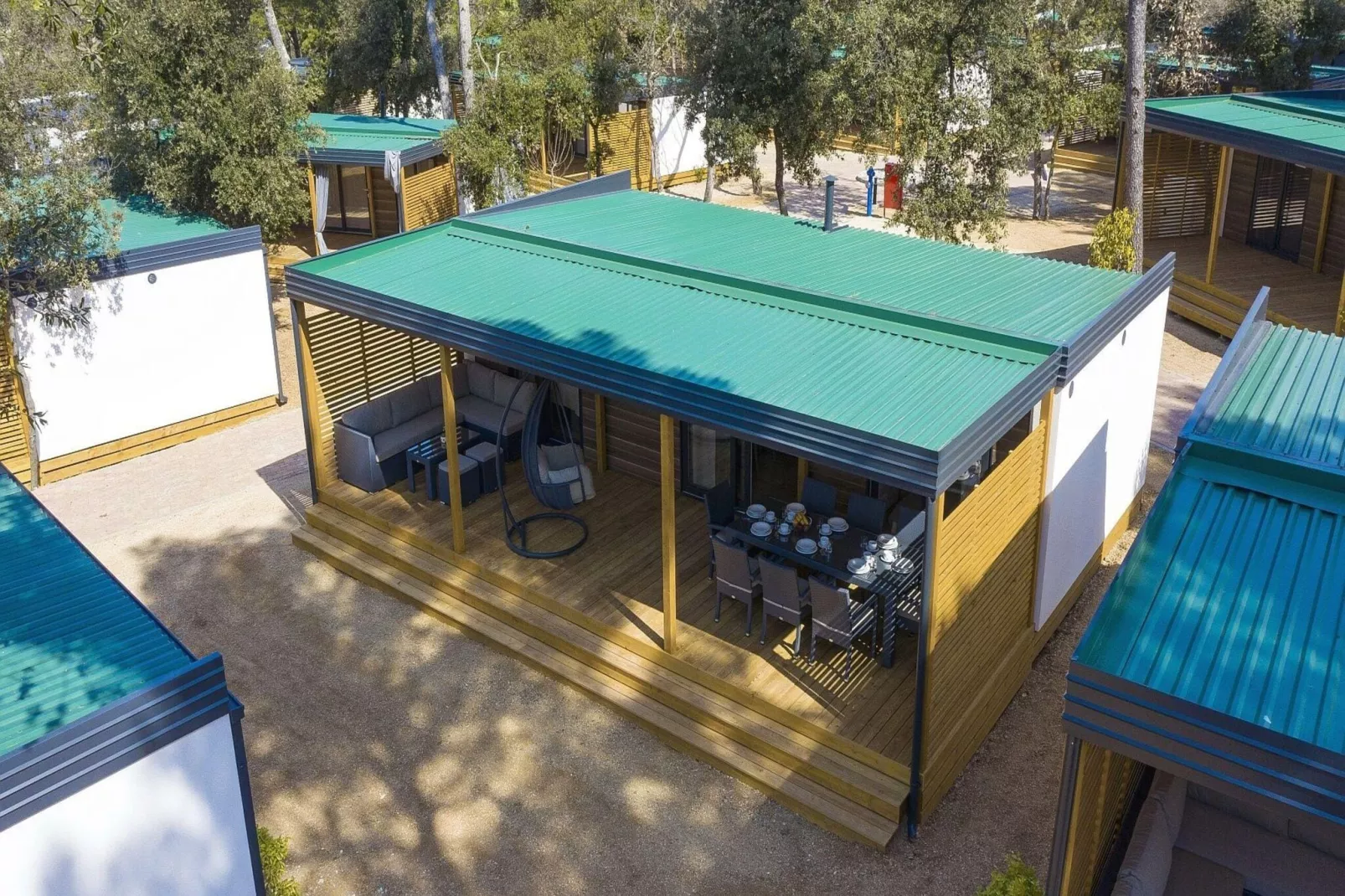 Mobile Homes in Camping Park Soline - Biograd - Type Glamping Family Deluxe-Buitenkant zomer