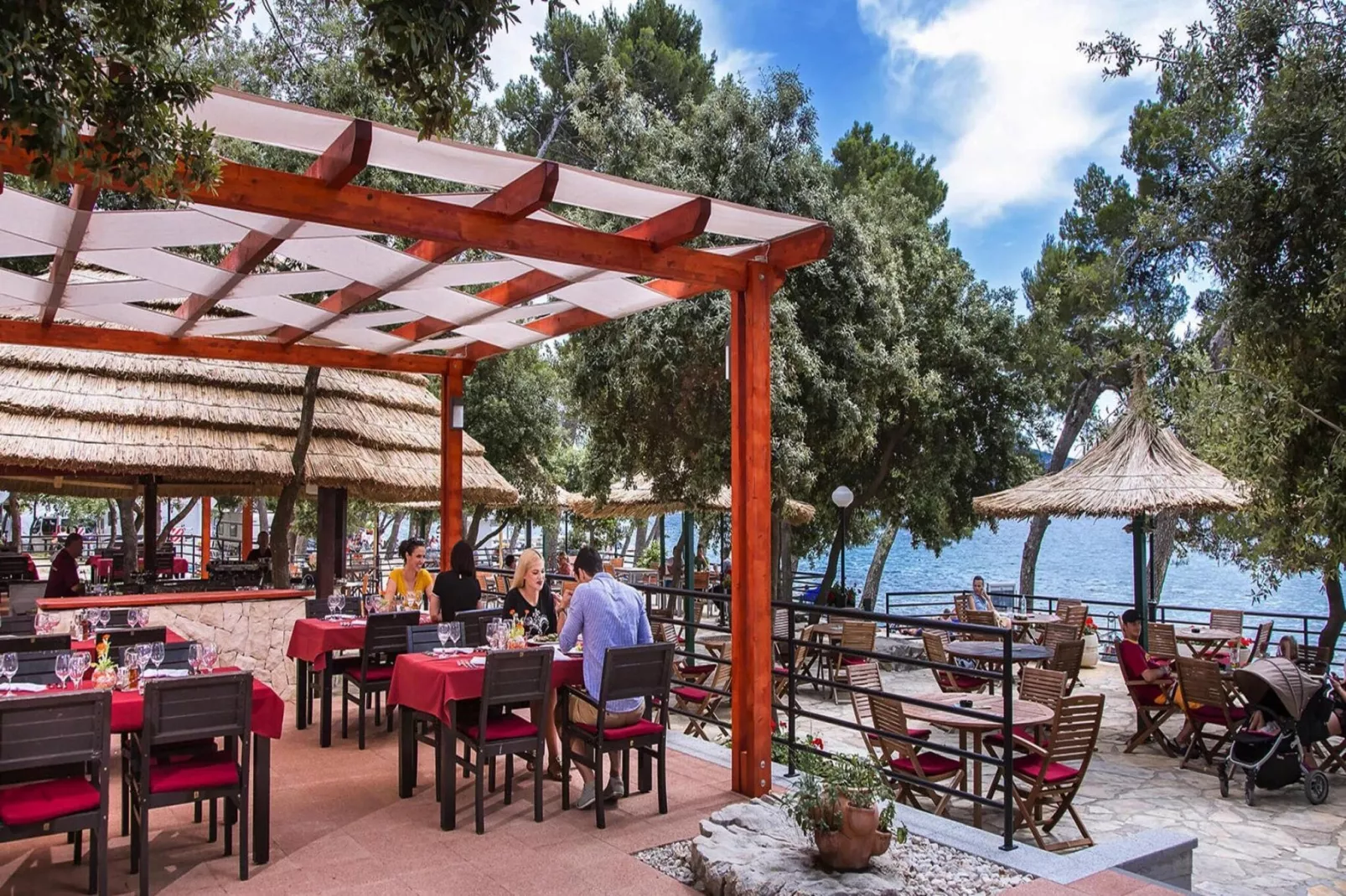 Mobile Homes in Camping Park Soline - Biograd - Type Glamping Family Deluxe-Gebieden zomer 1km