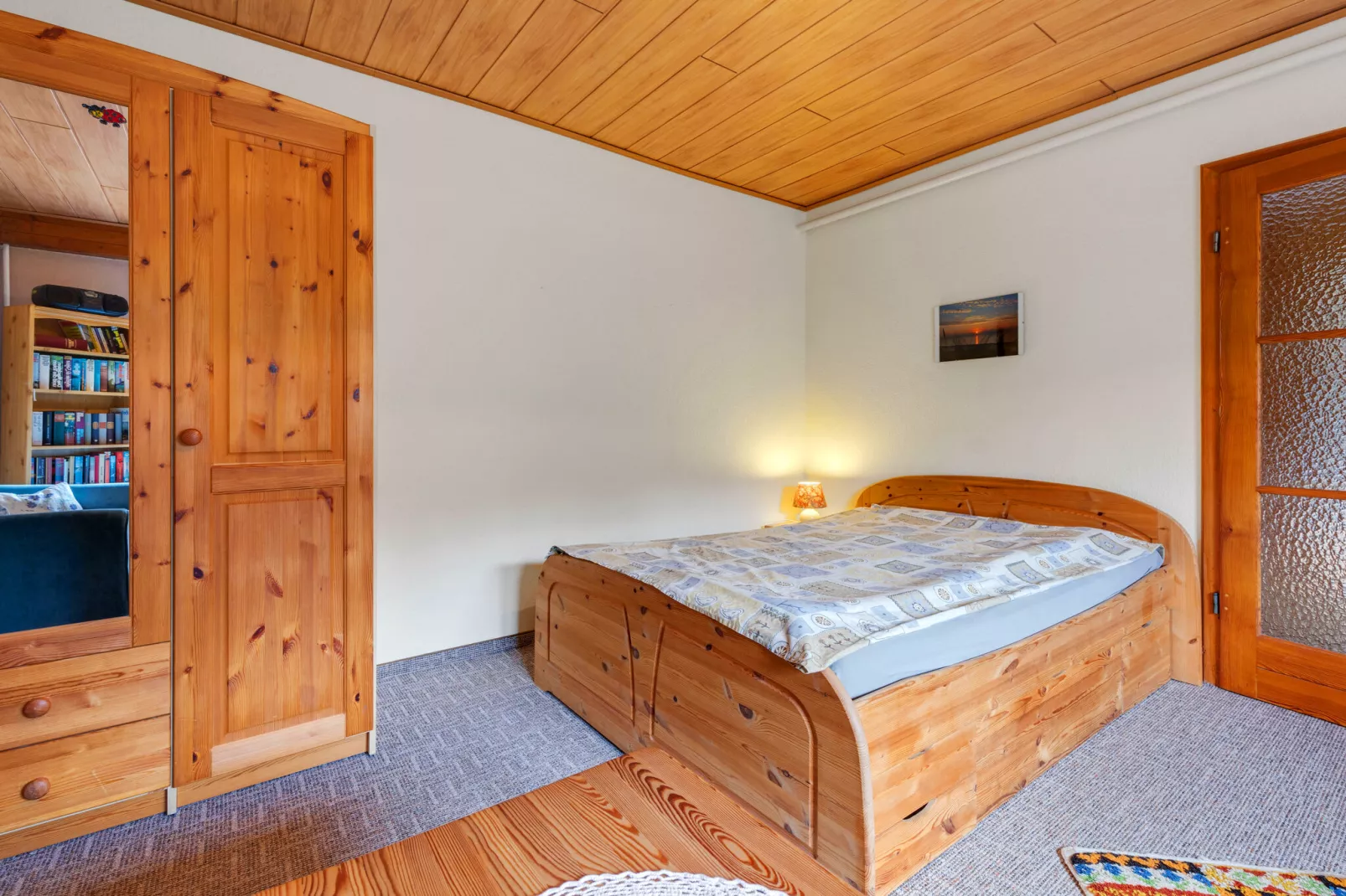 Hübsche Ferienwohnung am See nur 500m-Slaapkamer