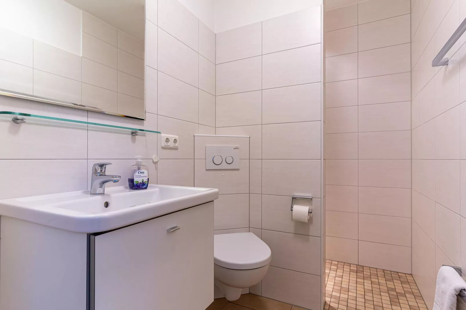 Doppelhaushälfte Meeblick St Peter-Ording - Badkamer