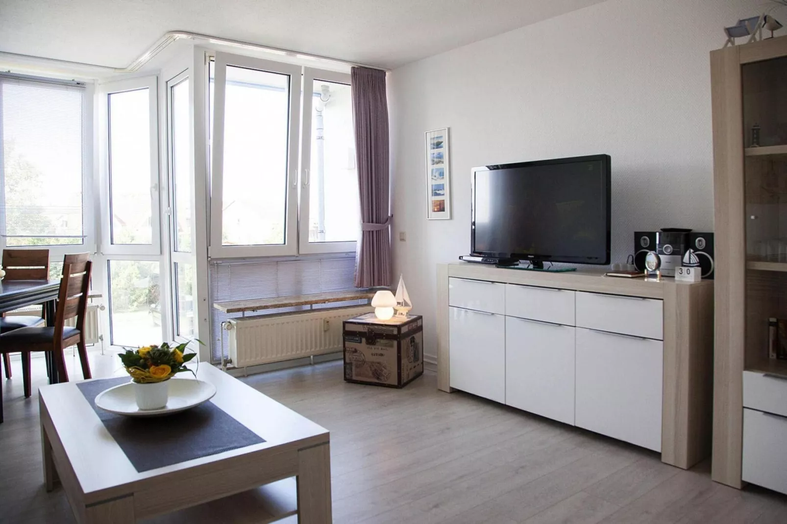 Ferienresidenz Knechtsand - 2-Raum-App 42 qm Typ B-Woonkamer