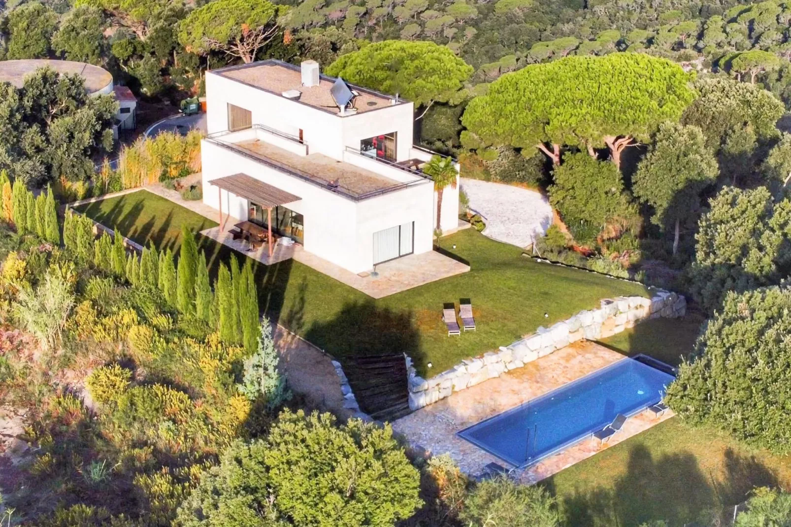 Villa Sant Andreu de Llavaneres-Buitenkant zomer