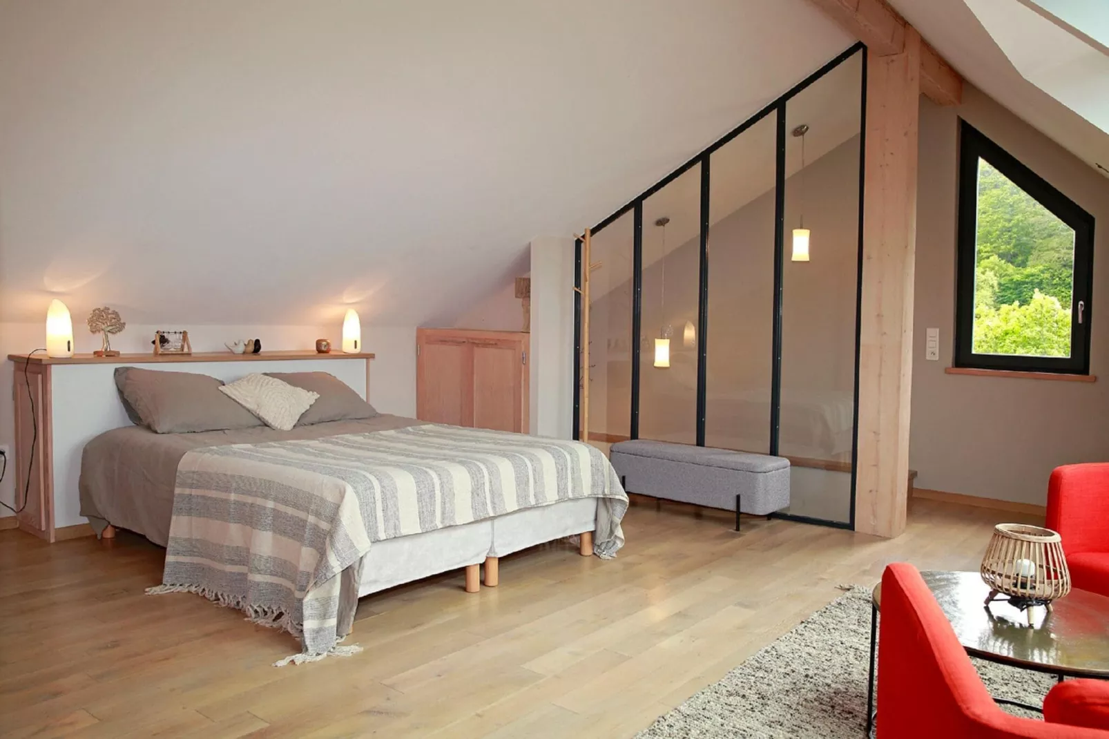 Gîte "Au bord de l'Eau "-Slaapkamer