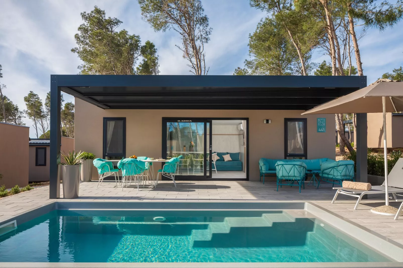 AMINESS AVALONA Camping Resort Povljana Insel Pag LUXURY Holiday Home WITH POOL