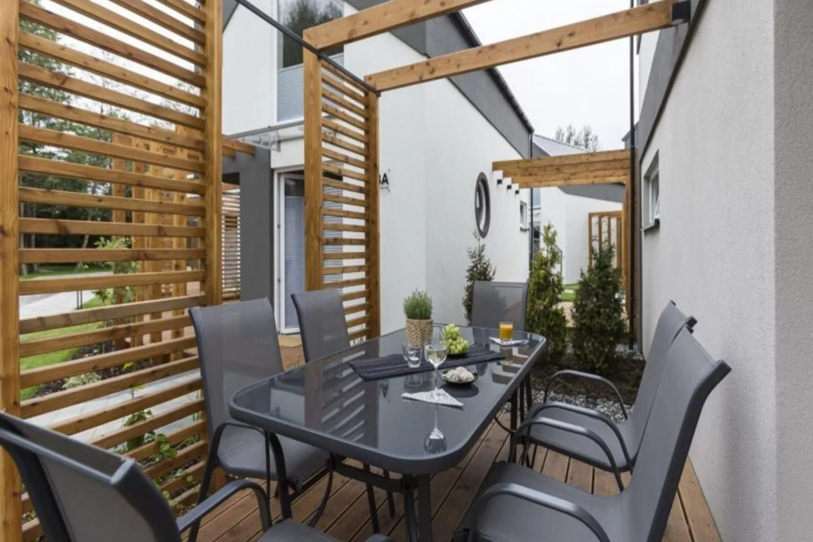 Apartment Wygodny 34 m2 Niechorze-Terrasbalkon