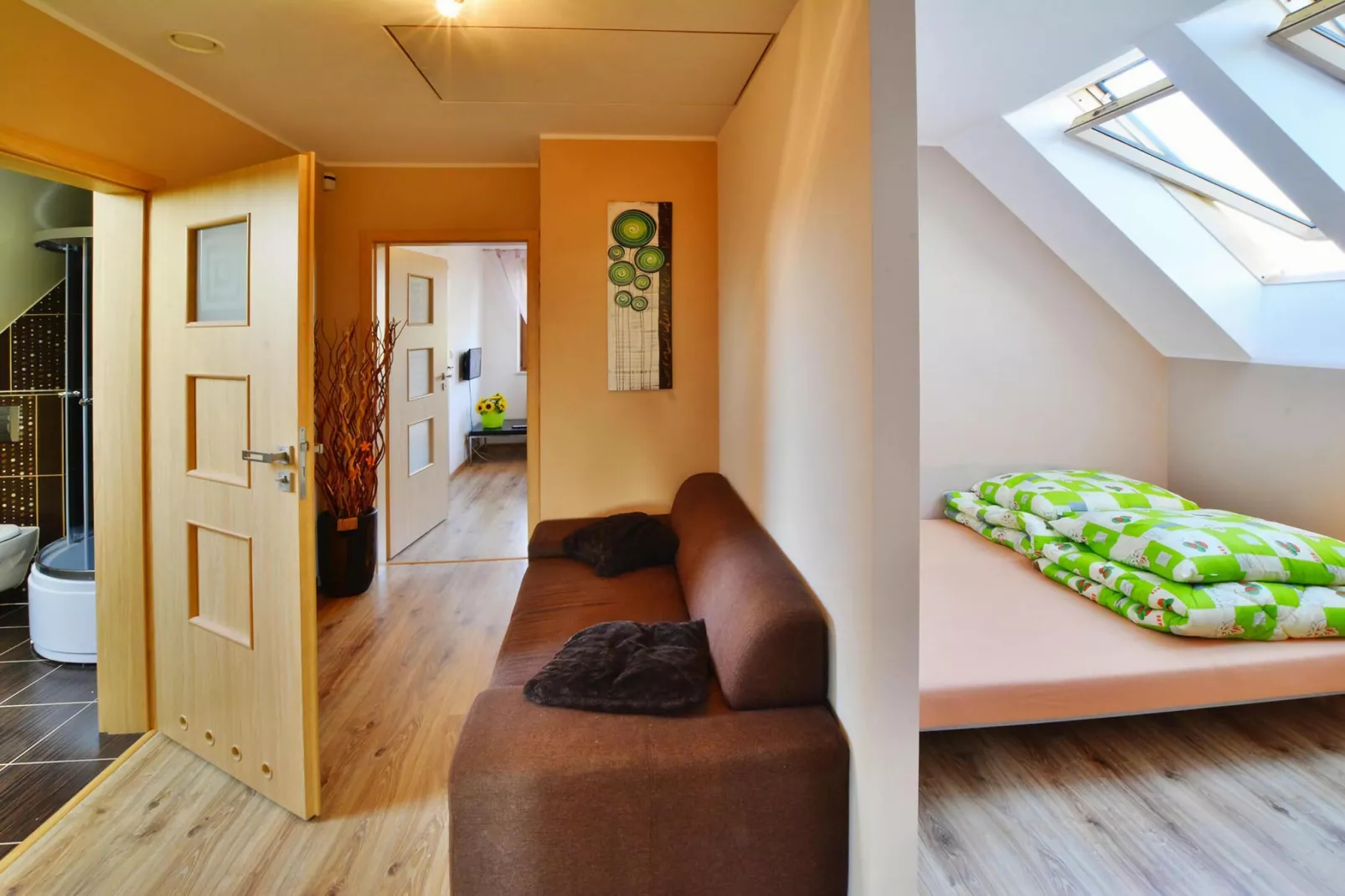 Apartament 75 m2 dla 4 osób Sarbinowo-Woonkamer
