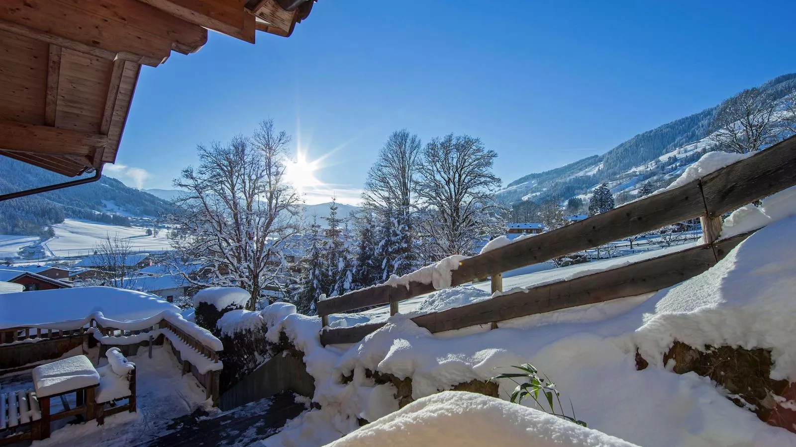 Mit Dampfbad-Uitzicht winter
