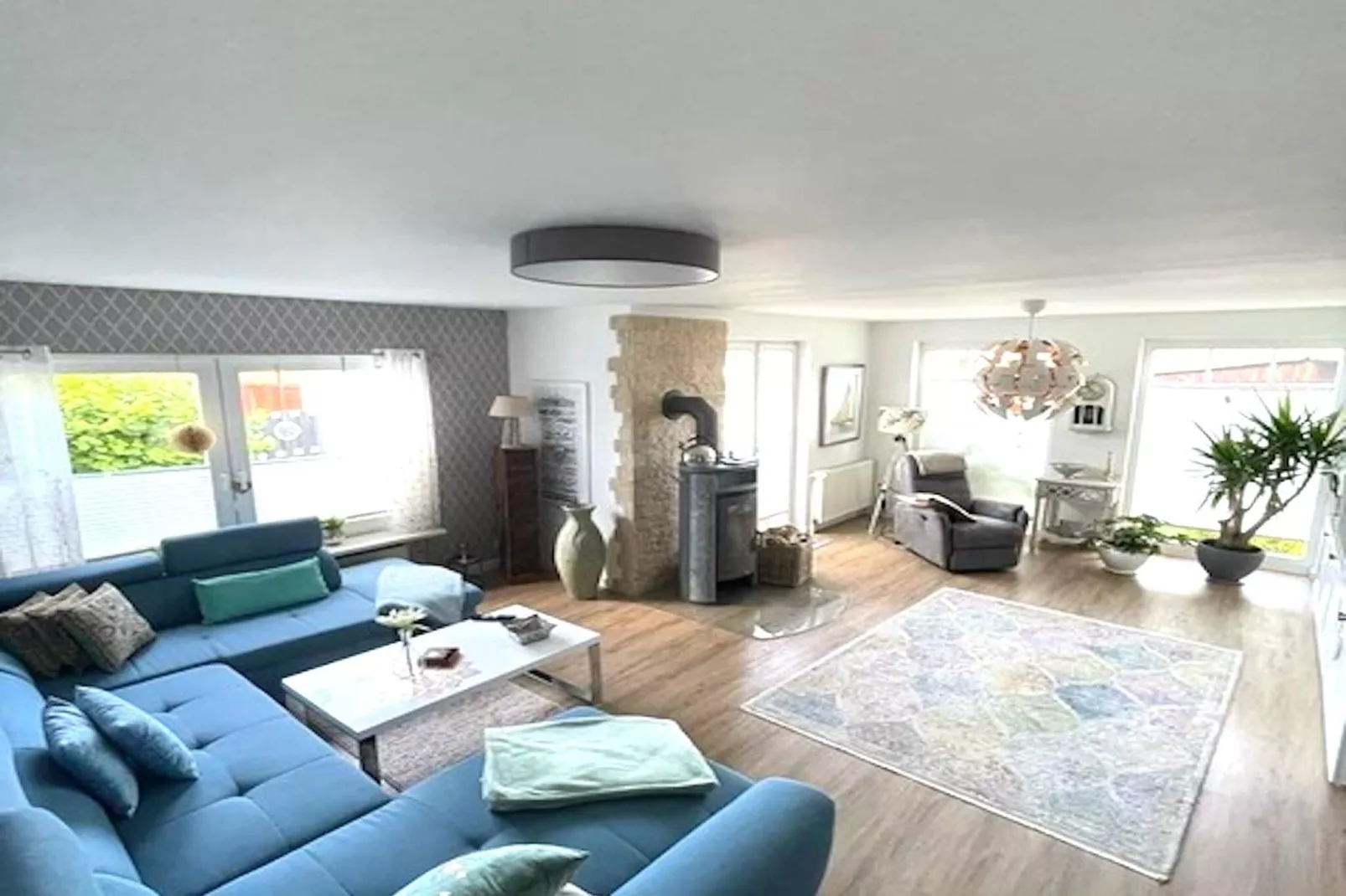 Ferienhaus Ruhe Oase Fehmarn-Woonkamer