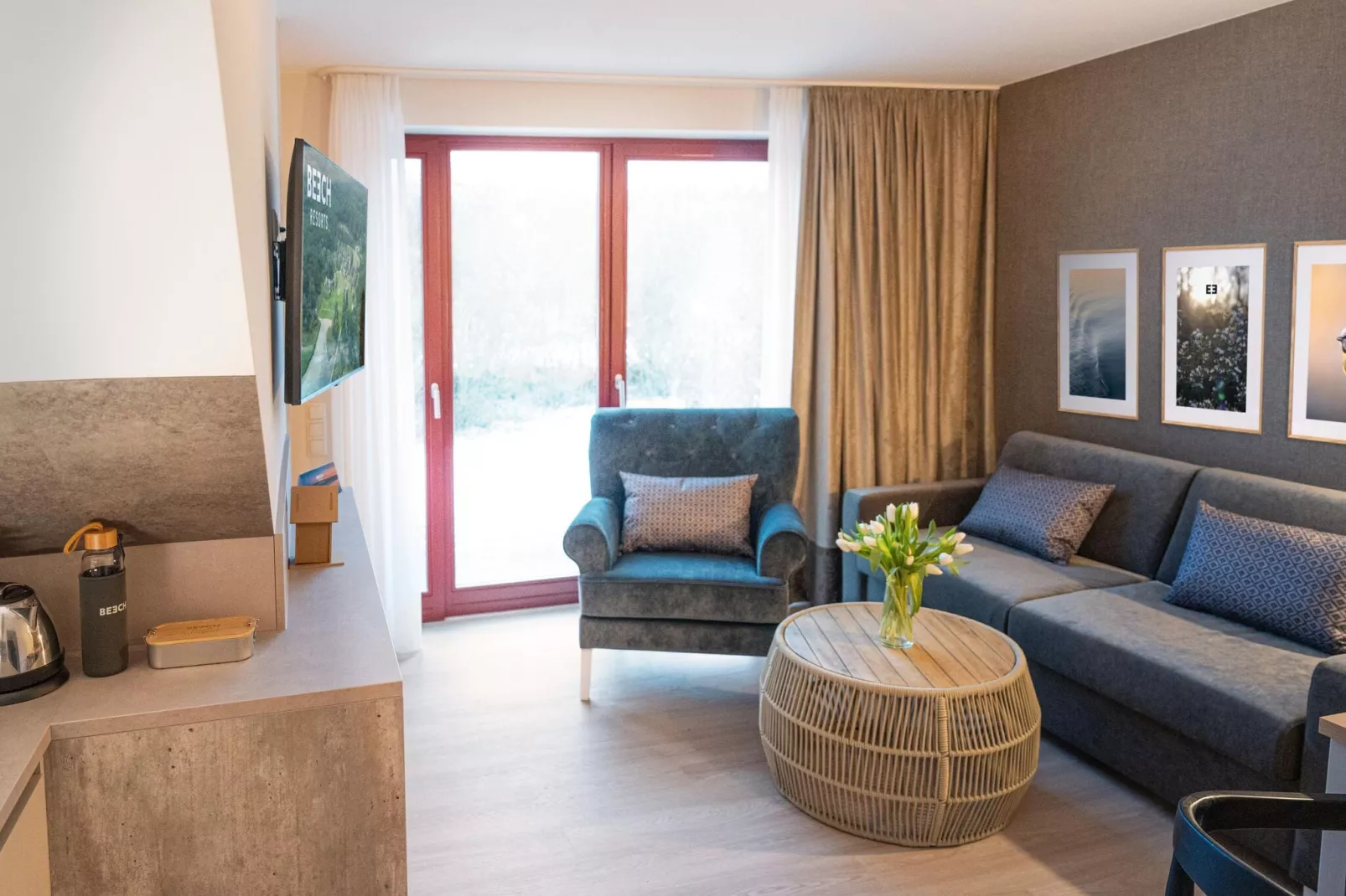 BEECH Resort am Plauer See - 3 Personen-Woonkamer