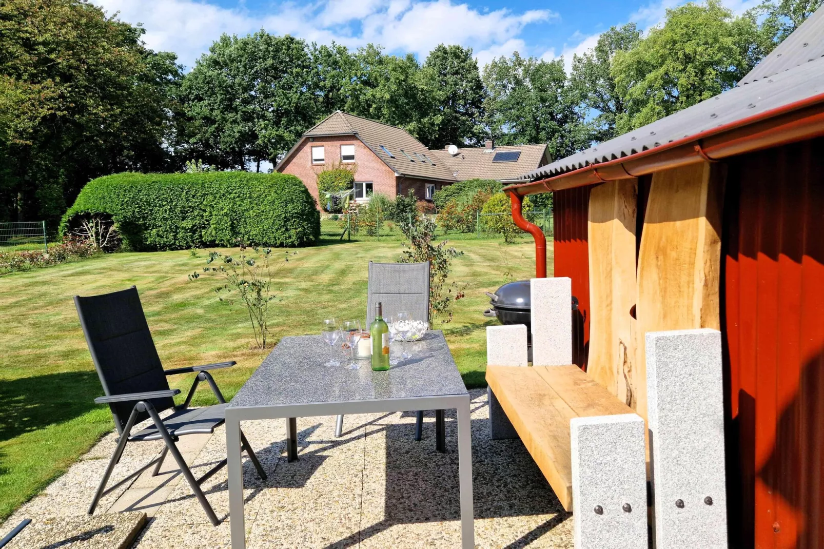 Ferienhaus Lukas in Lintig-Tuinen zomer