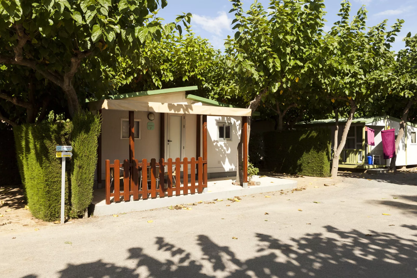 Camping Cambrils Playa BUNGALOW OHARA-Buitenkant zomer