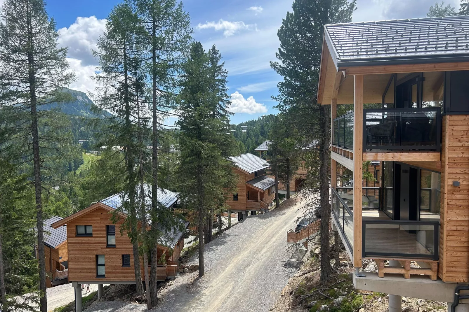Naturchalets Turracher Höhe 3-Gebieden zomer 1km