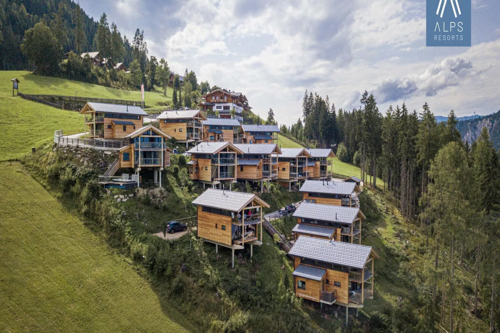 Alpenchalets Reiteralm 6-Gebieden zomer 1km