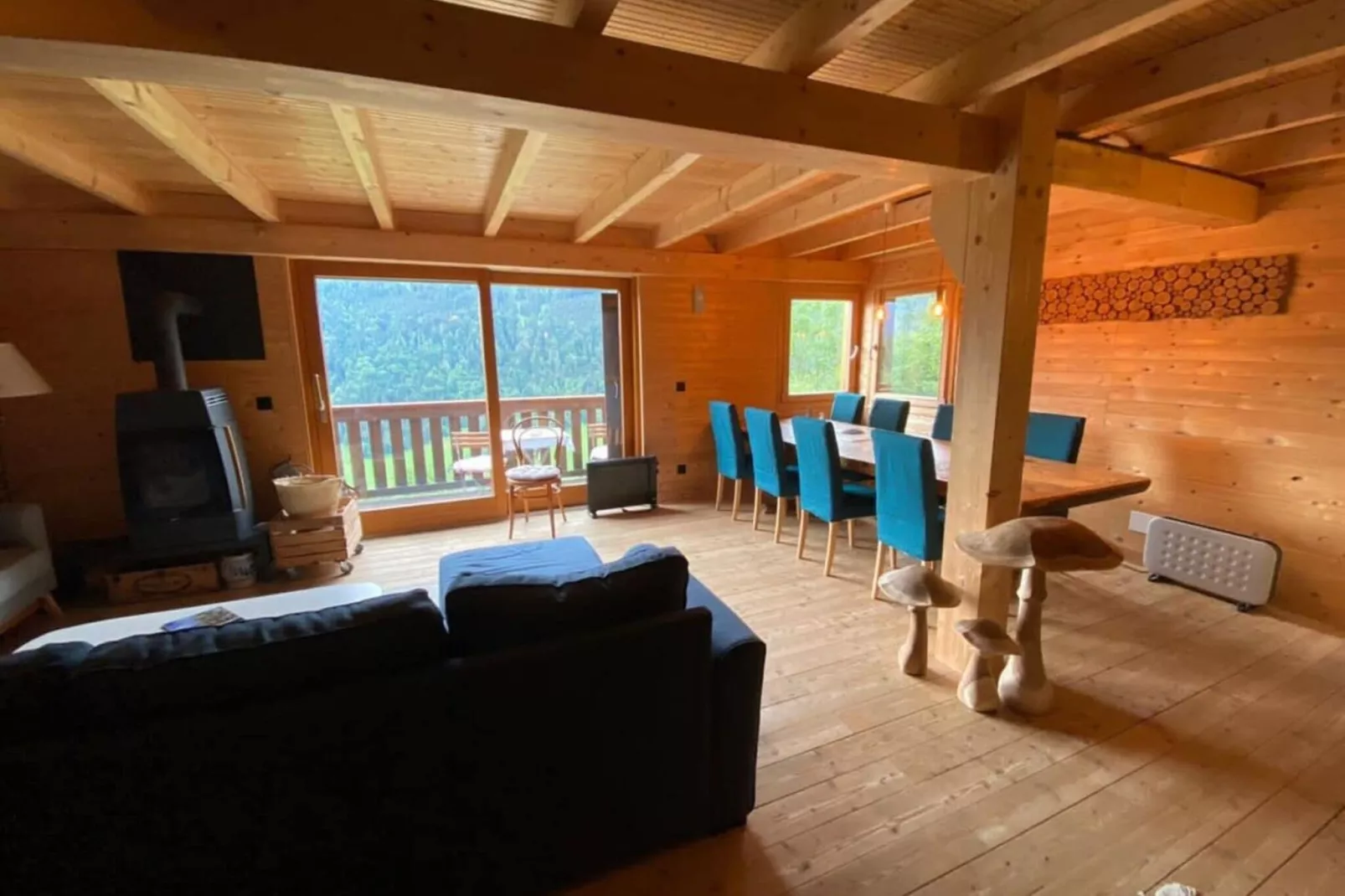 Heidi Chalet - Panoramic View - Modern Part-Woonkamer