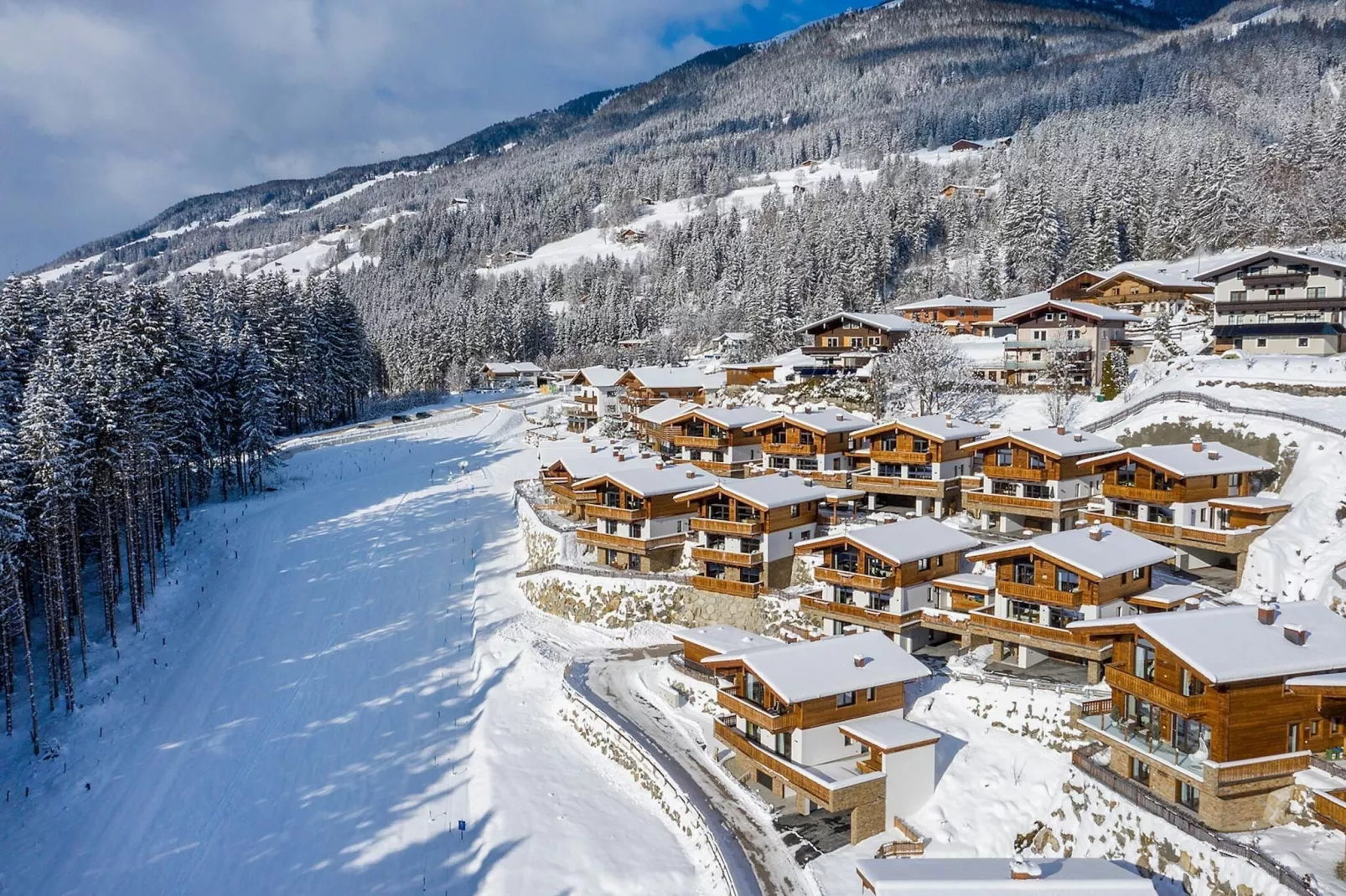 Nationalpark Chalet Seespitze-Exterieur winter