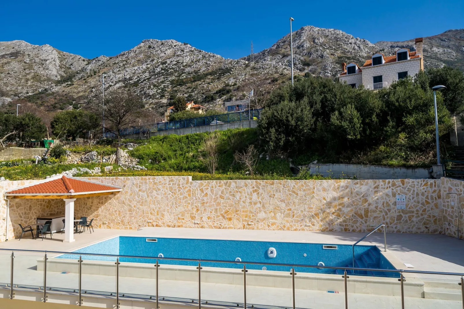 Villa Samba - Double Room with Balcony and Sea View - gasi se-Zwembad