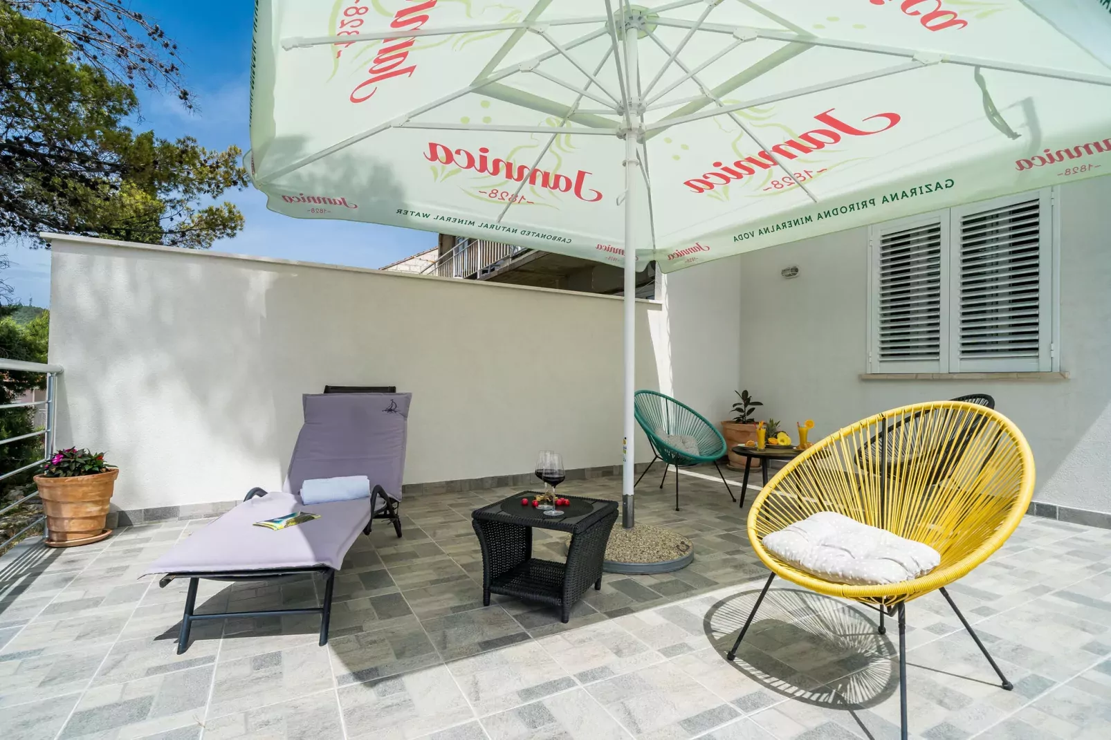 Apartment Eulalija- One-Bedroom Apartment with Terrace and Sea View-Terras