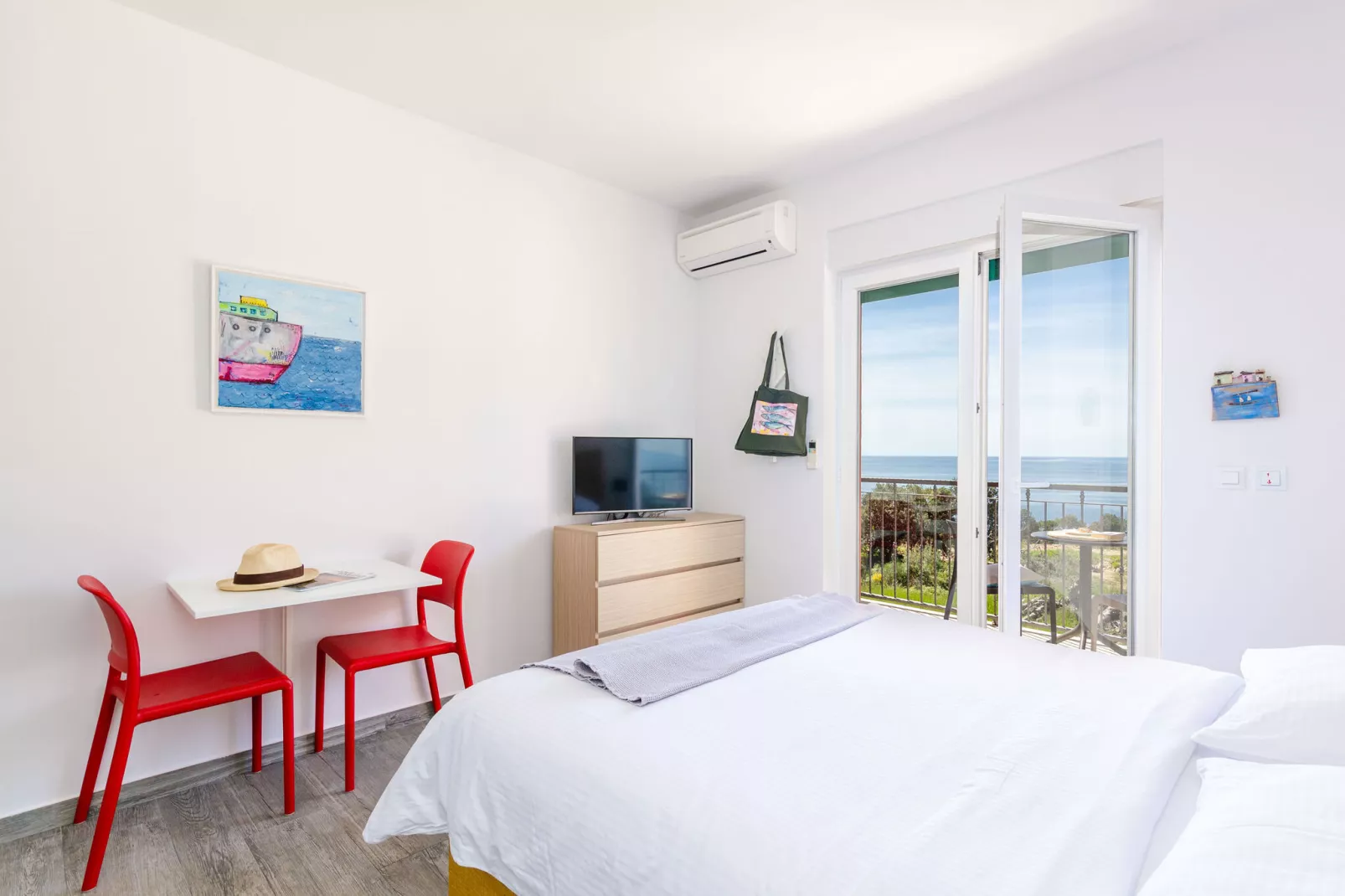 Apartments Villa Lukas - ''No.7'' Studio Apartment with Balcony and Sea View-Eetkamer