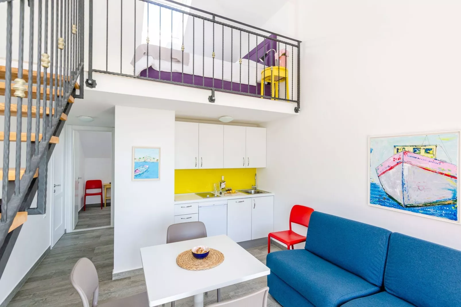 Apartments Villa Lukas - ''No.9'' Gallery Two Bedroom Apartment with Balcony and Sea View-Binnen
