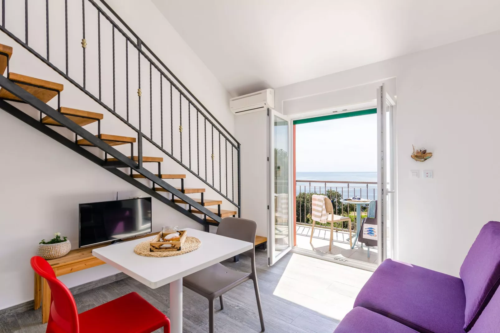 Apartments Villa Lukas - ''No.11'' Gallery Studio Apartment with Balcony and Sea View