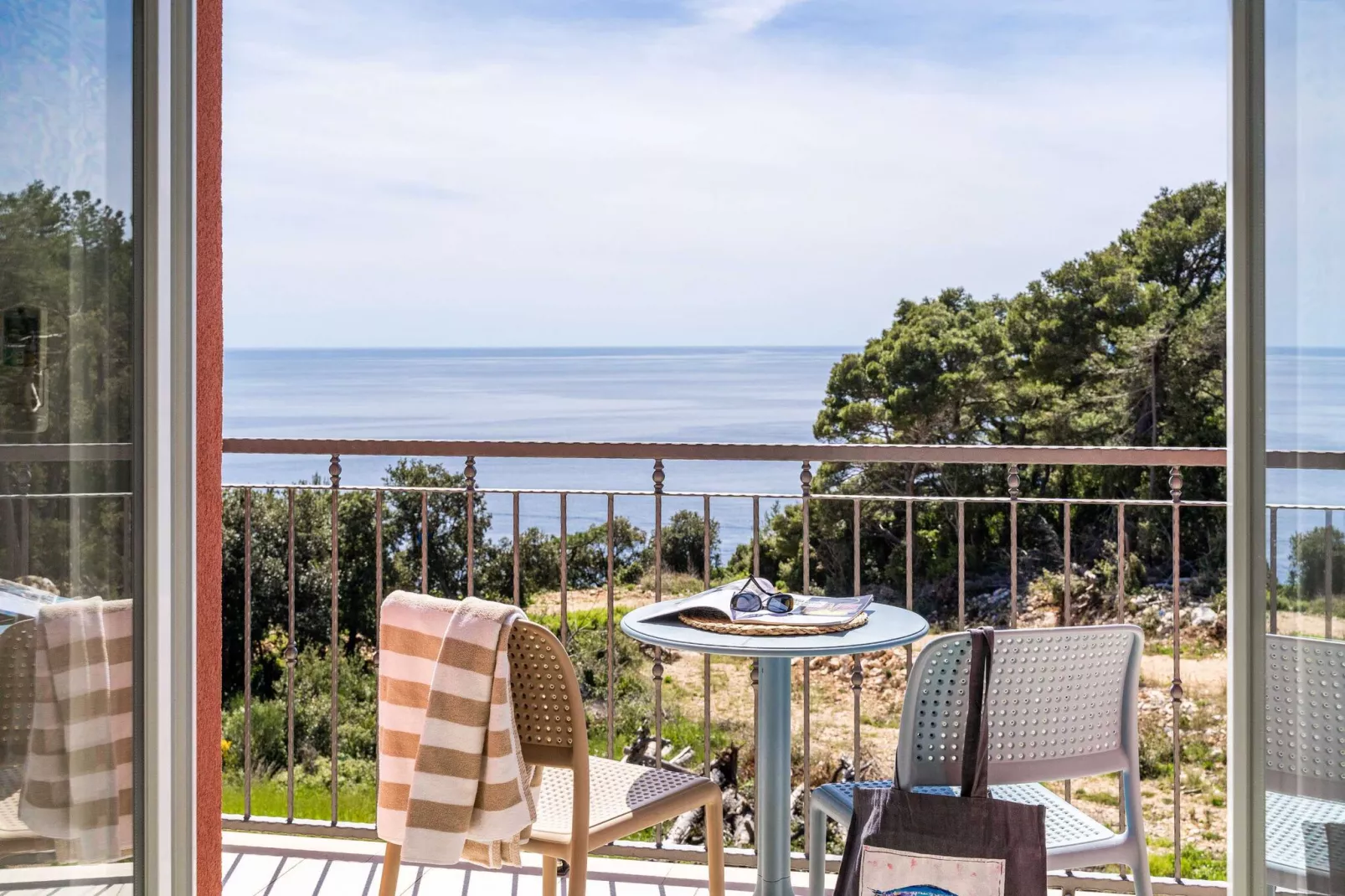 Apartments Villa Lukas - ''No.11'' Gallery Studio Apartment with Balcony and Sea View-Terrasbalkon