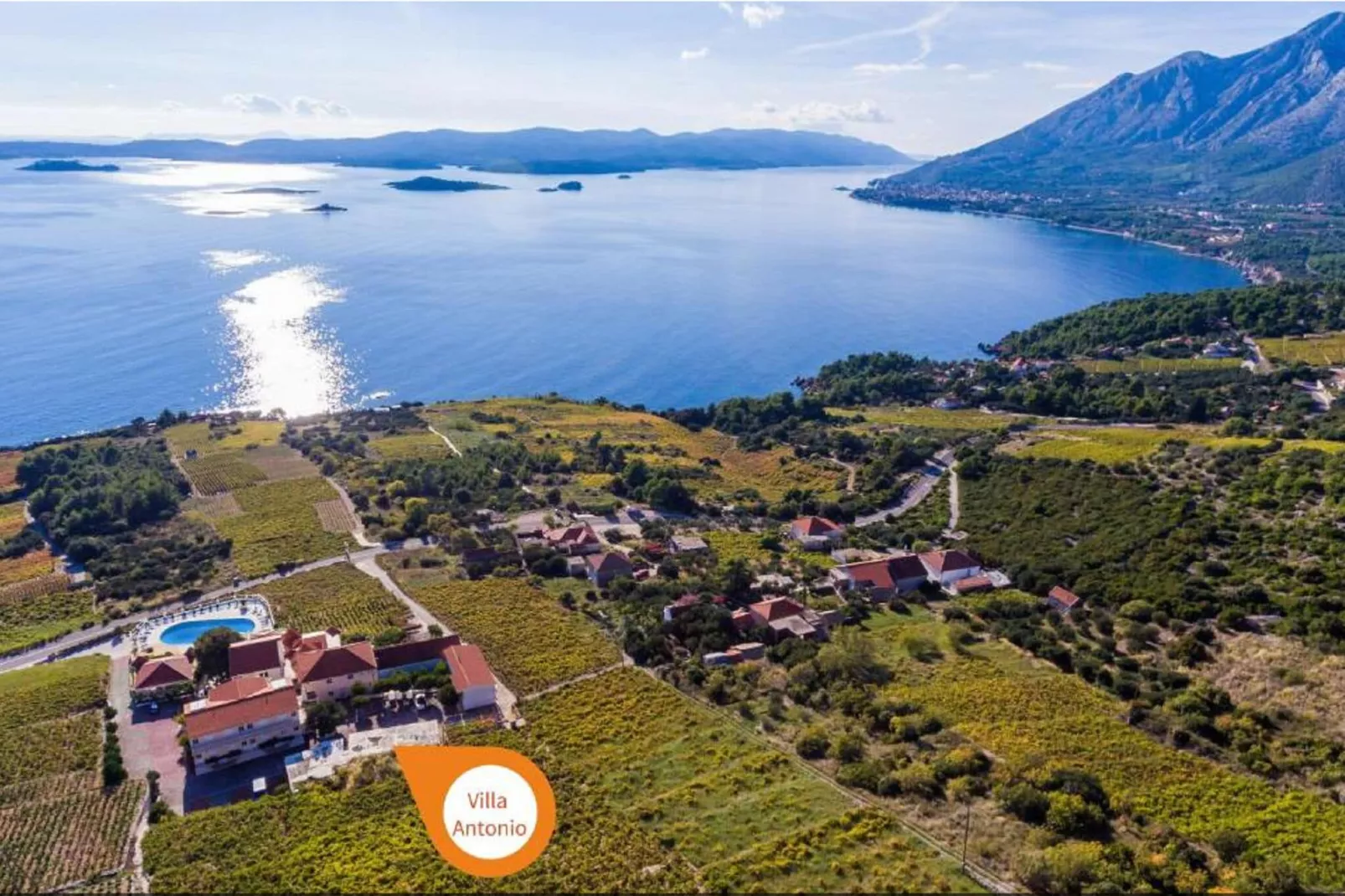 Hotel Pansion Villa Antonio - Two Bedroom Suite with Balcony and Sea View 17-Uitzicht