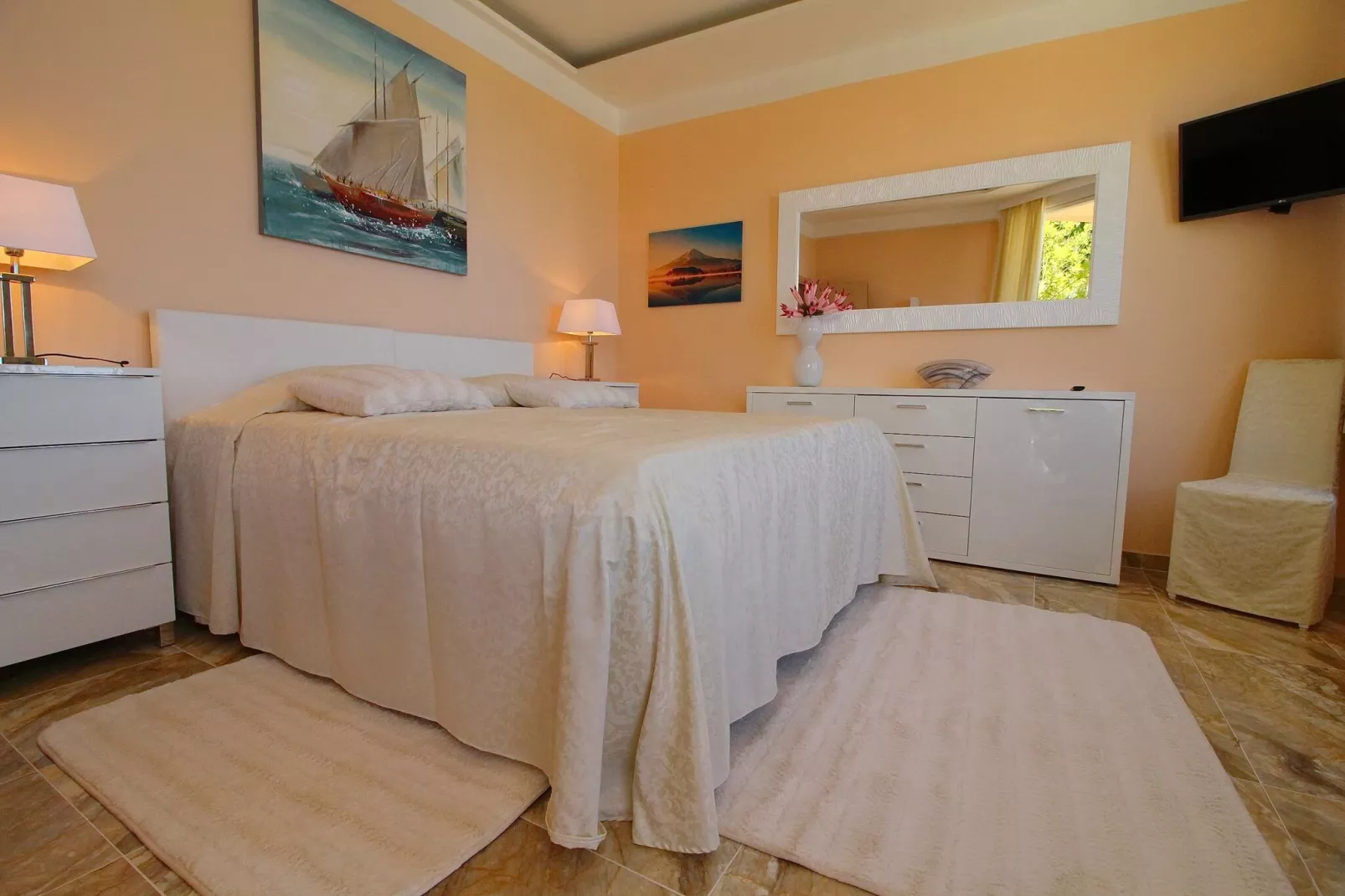 Hotel Pansion Villa Antonio - Two Bedroom Suite with Balcony and Sea View 17-Slaapkamer