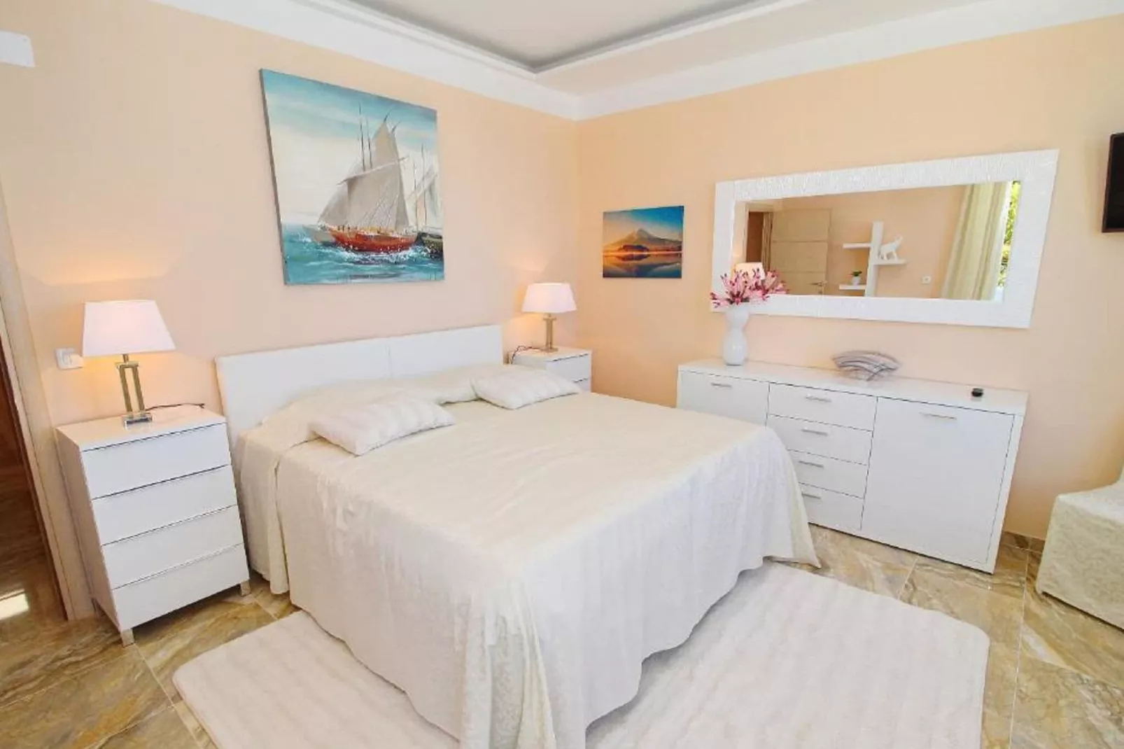 Hotel Pansion Villa Antonio - Two Bedroom Suite with Balcony and Sea View 17-Slaapkamer