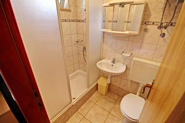 Apartments Radojković Lumbarda -One Bedroom Apartment with Terrace and Partial Sea View(A1)-Badkamer