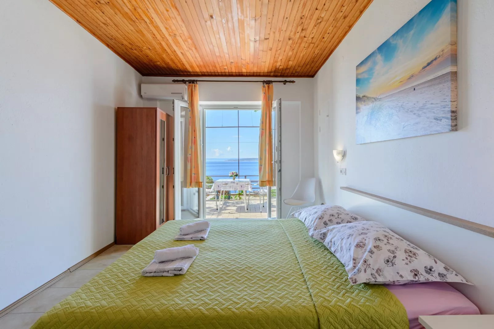 Rooms Sani - Double Room with Terrace and Sea View (S1)
