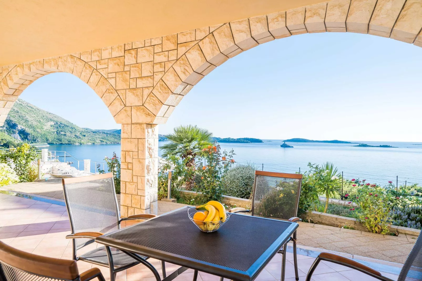 Apartments Marnic Blue Chill- Comfort Studio Apartment(S3)-Terras