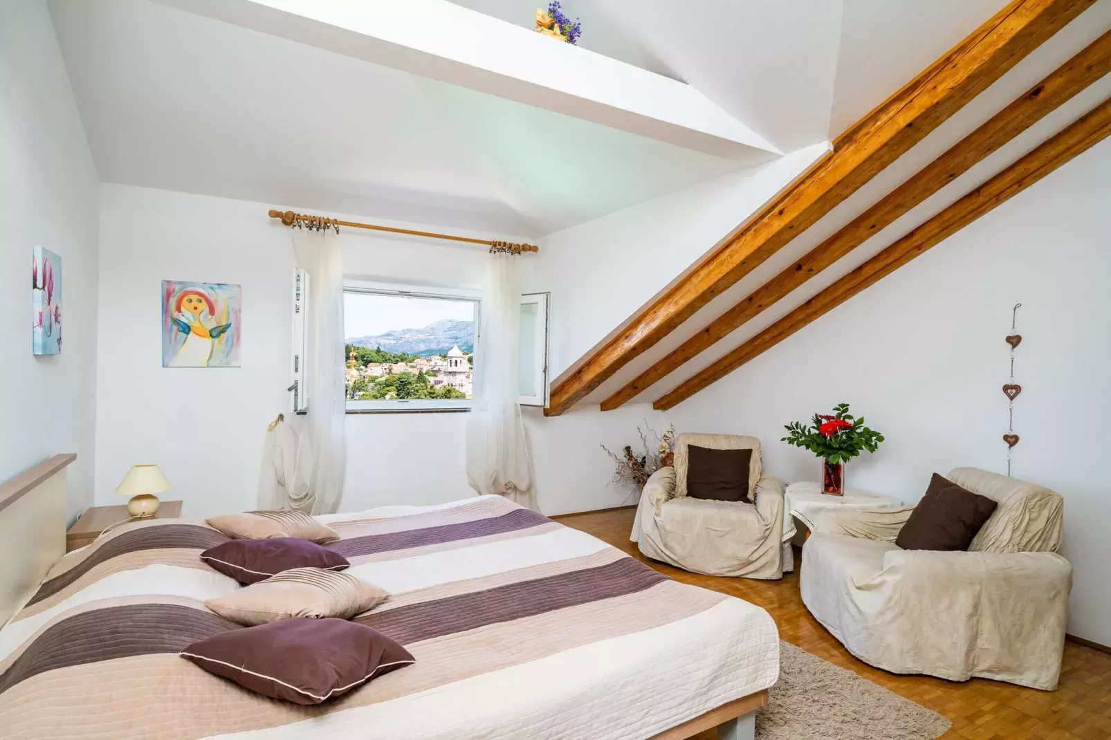 Apartments & Rooms Mara & Petrunjela - One Bedroom Apartment with Balcony and Sea View (Apartman s balkonom) - BR. 1-Slaapkamer