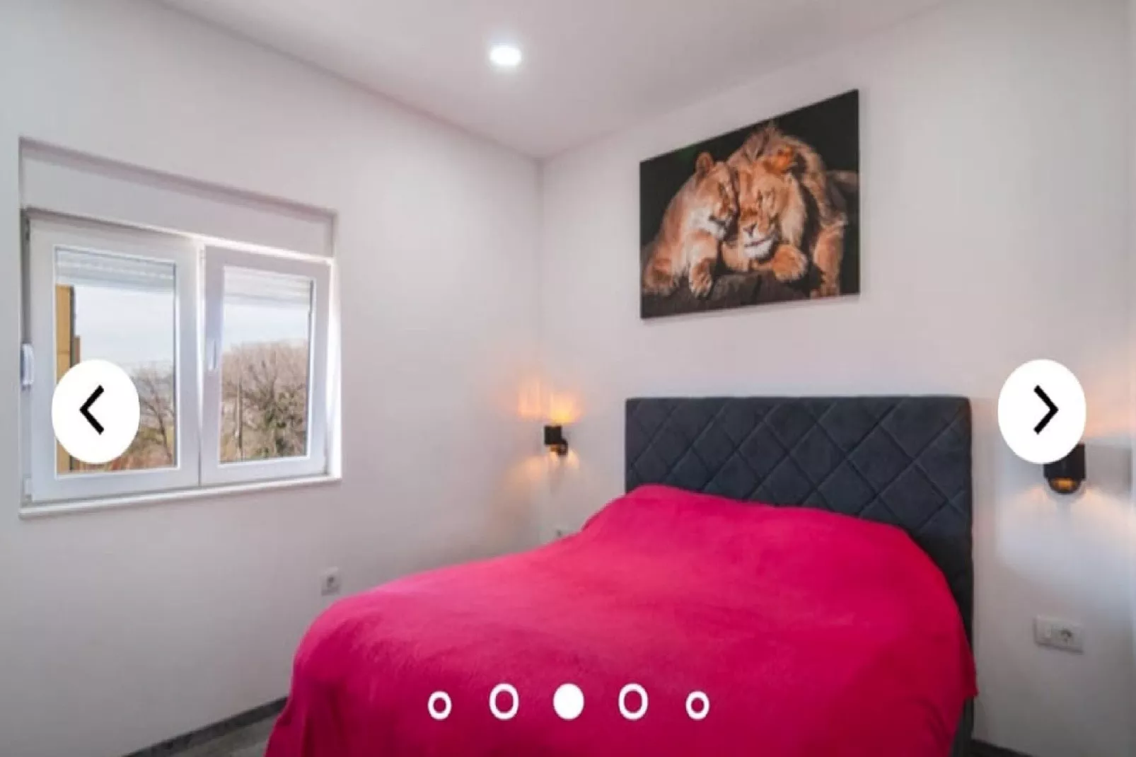 Apartments Andrea - Three Bedroom Apartment with Shared Swimming Pool (Andrea)-Slaapkamer