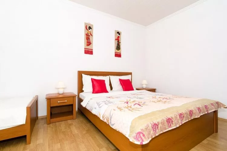 Apartments Villa Nikol - Standard Two Bedroom Apartment with Sea View (APT 1)-Slaapkamer
