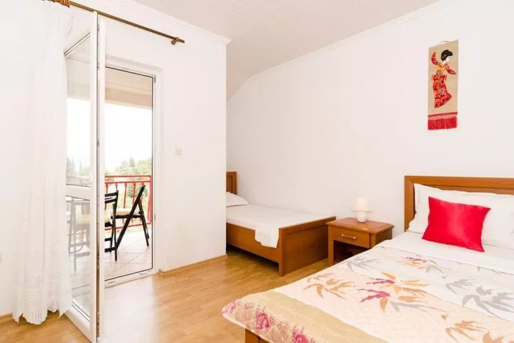 Apartments Villa Nikol - Standard Two Bedroom Apartment with Sea View (APT 1)-Slaapkamer