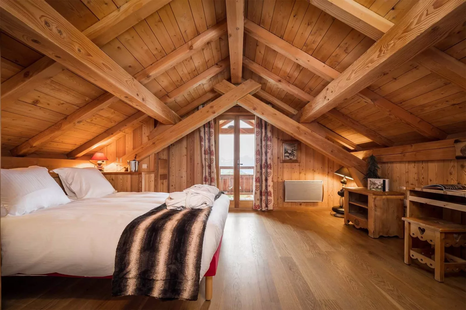 Chalet Lièvre Blanc-Slaapkamer